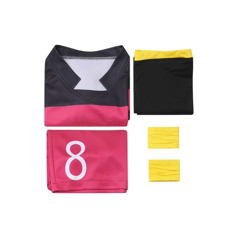 BLUE LOCK Meguru Bachira No.8 Uniform Suit Cosplay Costume Halloween Carnival Outfit