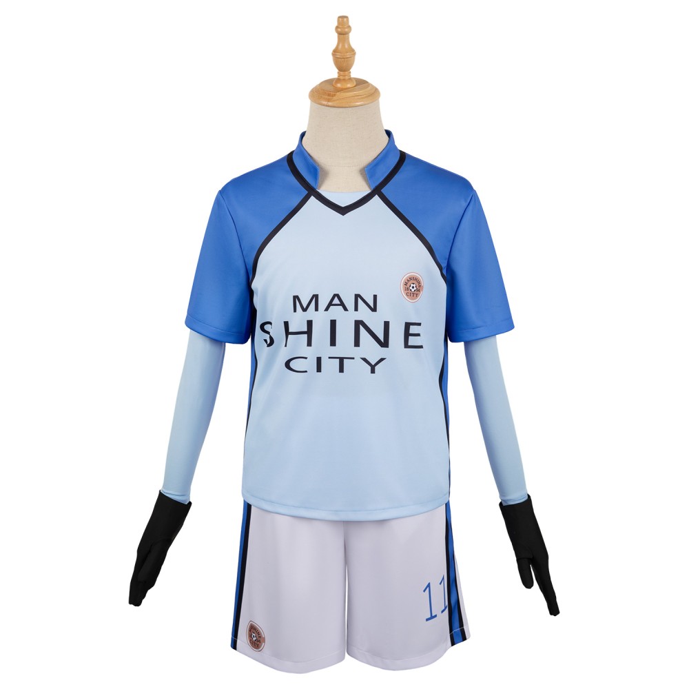 BLUE LOCK Man Shine City Team Uniform Suit Cosplay Costume Halloween Carnival Outfit