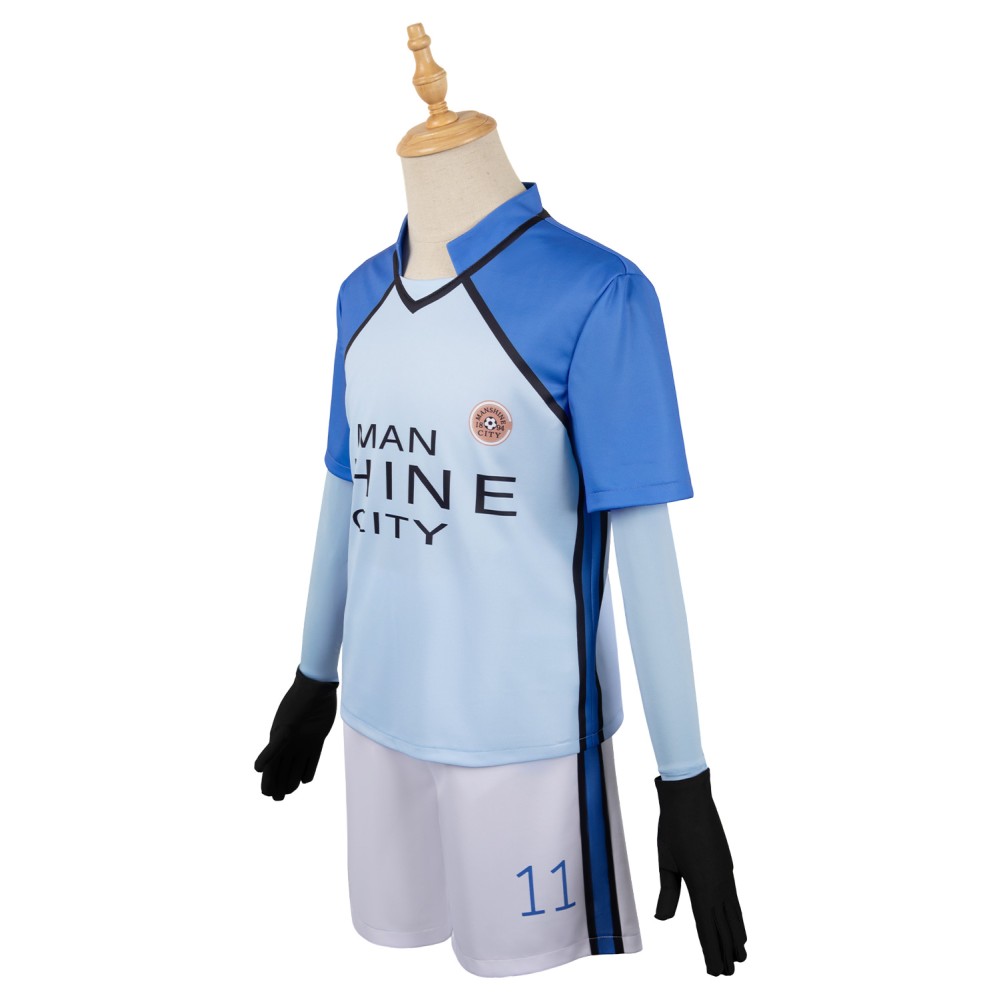 BLUE LOCK Man Shine City Team Uniform Suit Cosplay Costume Halloween Carnival Outfit