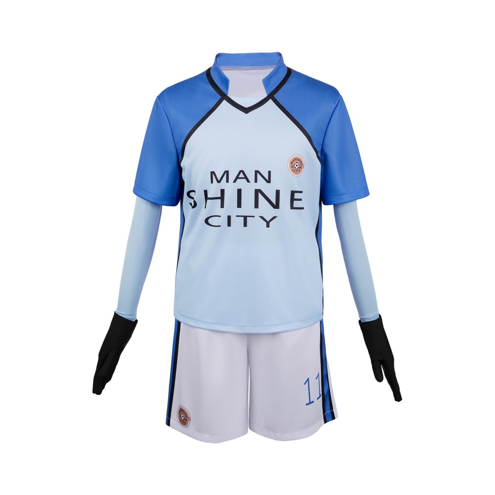 BLUE LOCK Man Shine City Team Uniform Suit Cosplay Costume Halloween Carnival Outfit