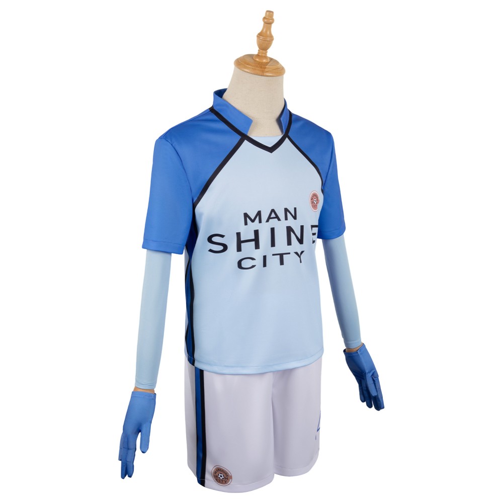 BLUE LOCK Man Shine City Team Uniform Suit Cosplay Costume Halloween Carnival Outfit
