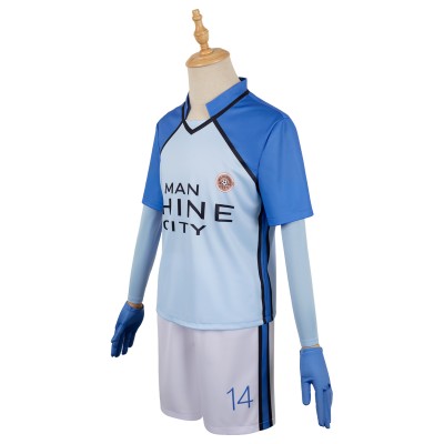 BLUE LOCK Man Shine City Team Uniform Suit Cosplay Costume Halloween Carnival Outfit