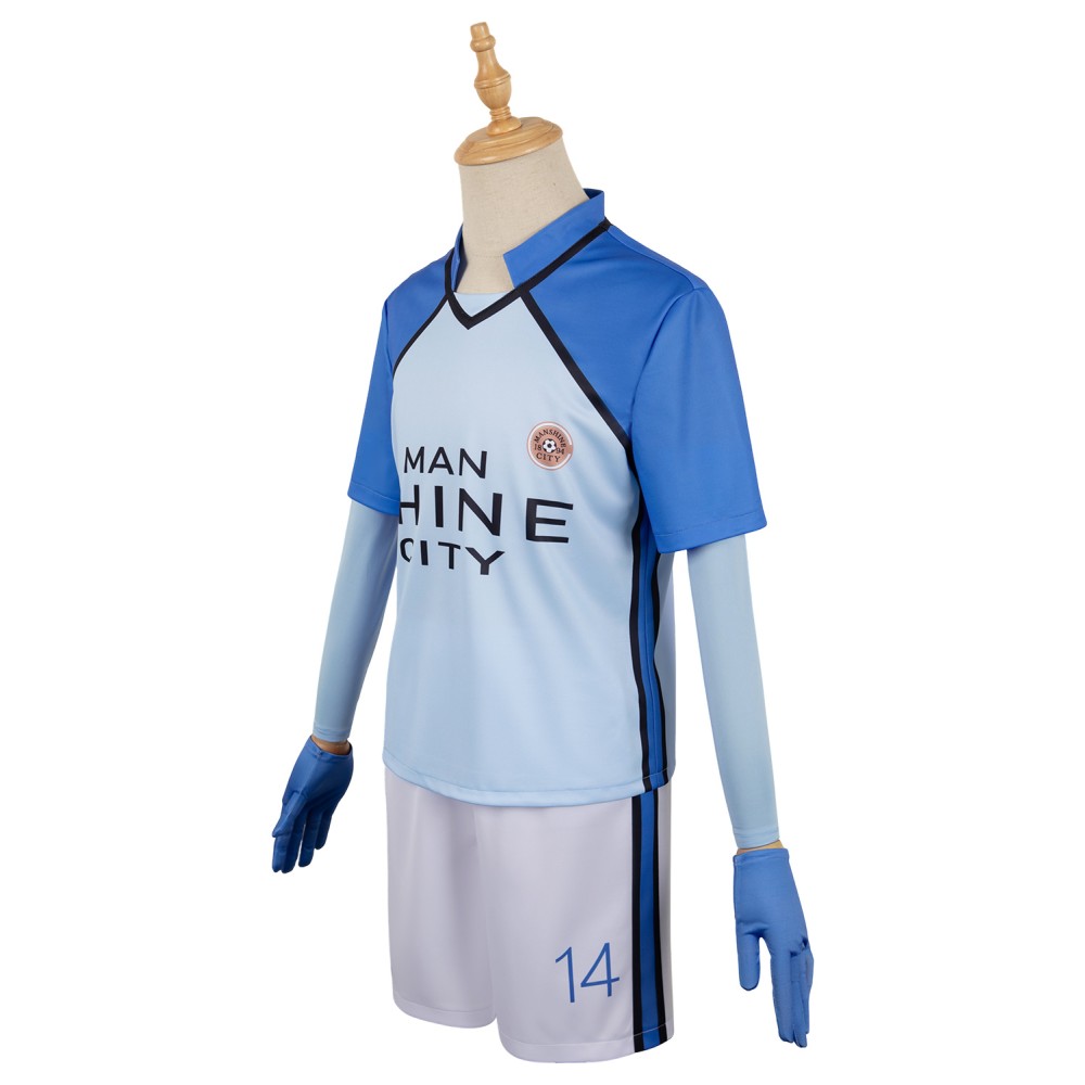 BLUE LOCK Man Shine City Team Uniform Suit Cosplay Costume Halloween Carnival Outfit