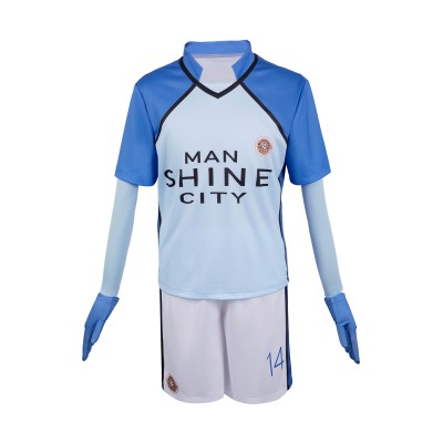 BLUE LOCK Man Shine City Team Uniform Suit Cosplay Costume Halloween Carnival Outfit
