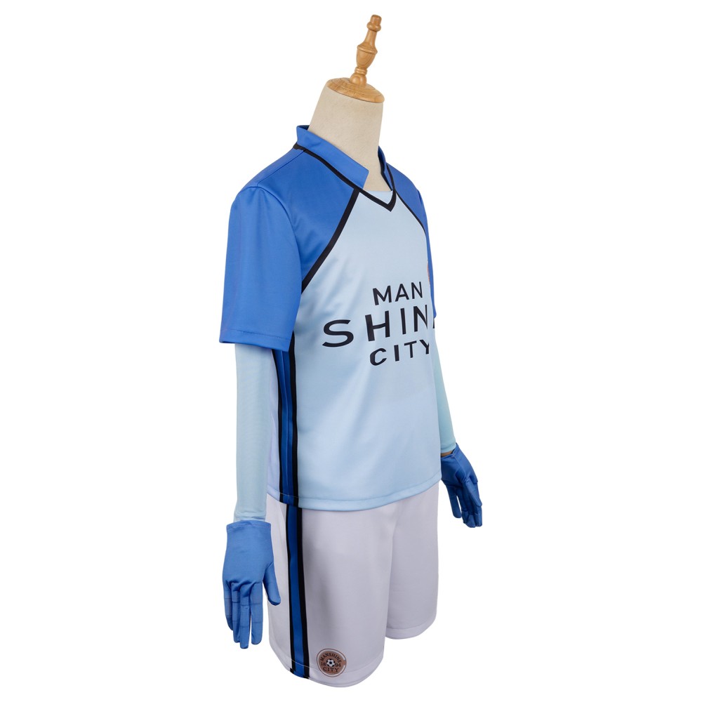 BLUE LOCK Man Shine City Team Uniform Suit Cosplay Costume Halloween Carnival Outfit