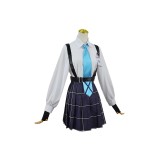 Blue Archive: The Animation Hoshino Takanashi Women Blue Uniform Dress Suit Cosplay Costume Halloween Carnival Outfit