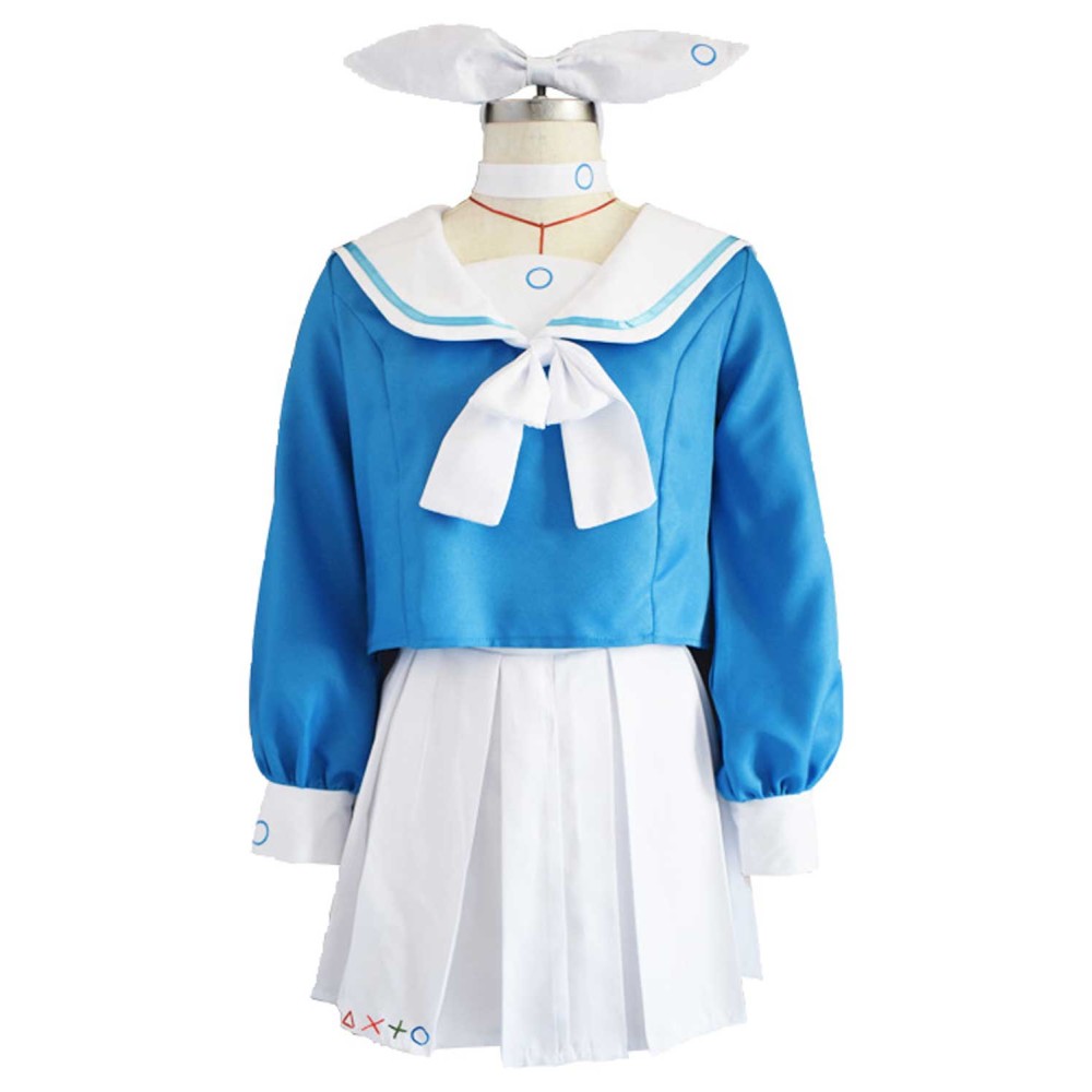 Blue Archive: The Animation Arona Women Blue Dress Suit Cosplay Costume Halloween Carnival Outfit
