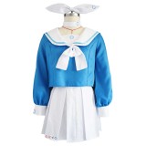 Blue Archive: The Animation Arona Women Blue Dress Suit Cosplay Costume Halloween Carnival Outfit