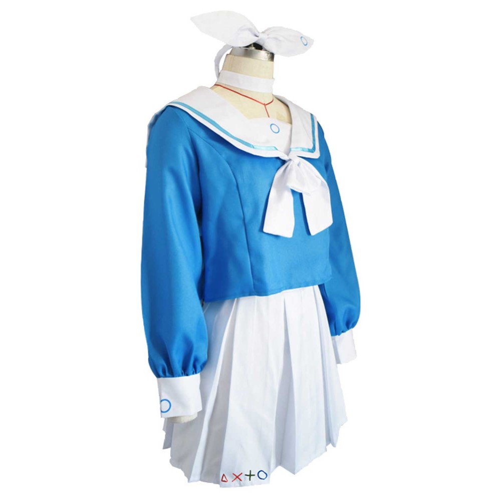 Blue Archive: The Animation Arona Women Blue Dress Suit Cosplay Costume Halloween Carnival Outfit