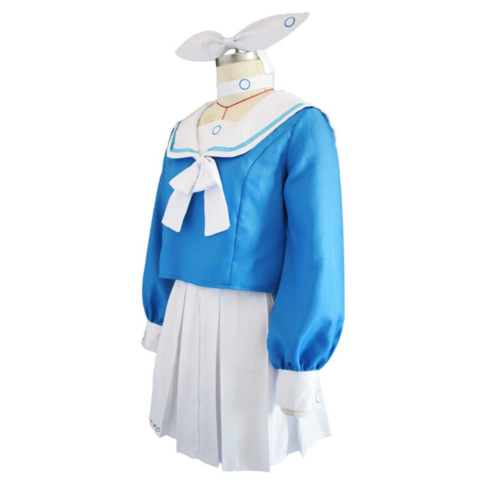 Blue Archive: The Animation Arona Women Blue Dress Suit Cosplay Costume Halloween Carnival Outfit
