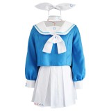 Blue Archive: The Animation Arona Women Blue Dress Suit Cosplay Costume Halloween Carnival Outfit