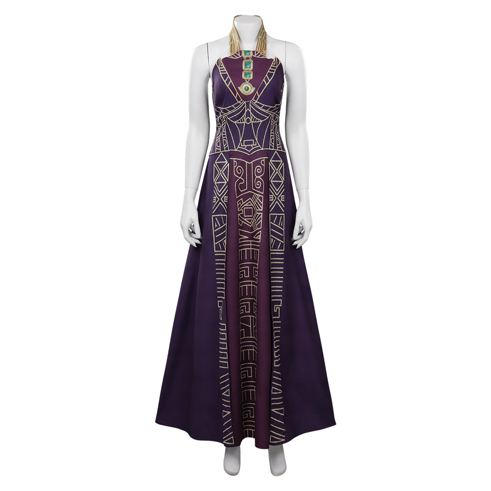 Black Panther: Wakanda Forever Ramonda Dress Party Suit Cosplay Costume Halloween Carnival Outfit