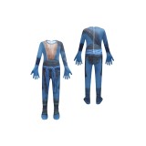 Black Myth: Wukong Wukong Kids Children Blue Bodysuit Suit Cosplay Costume Halloween Carnival Outfit