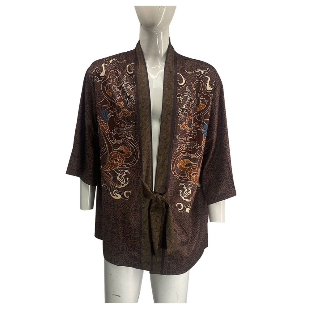 Black Myth: Wukong Wukong Brown Cloak Suit Cosplay Costume Halloween Carnival Outfit