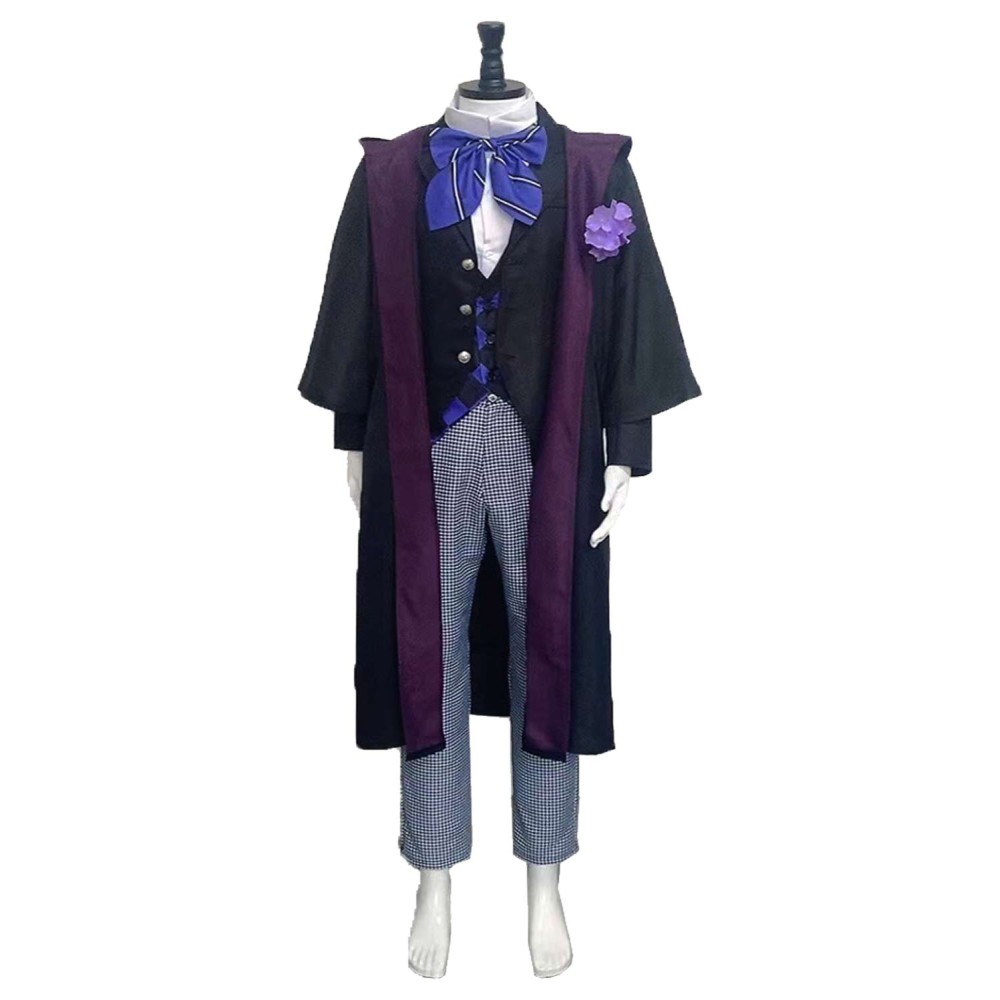 Black Butler Season 4 Public School Arc Violet Gregory School Uniform Suit Cosplay Costume Halloween Carnival Outfit