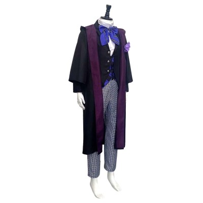 Black Butler Season 4 Public School Arc Violet Gregory School Uniform Suit Cosplay Costume Halloween Carnival Outfit