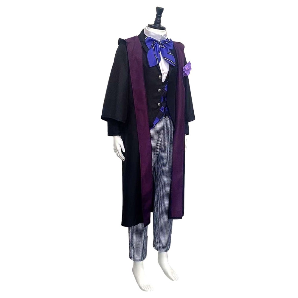 Black Butler Season 4 Public School Arc Violet Gregory School Uniform Suit Cosplay Costume Halloween Carnival Outfit