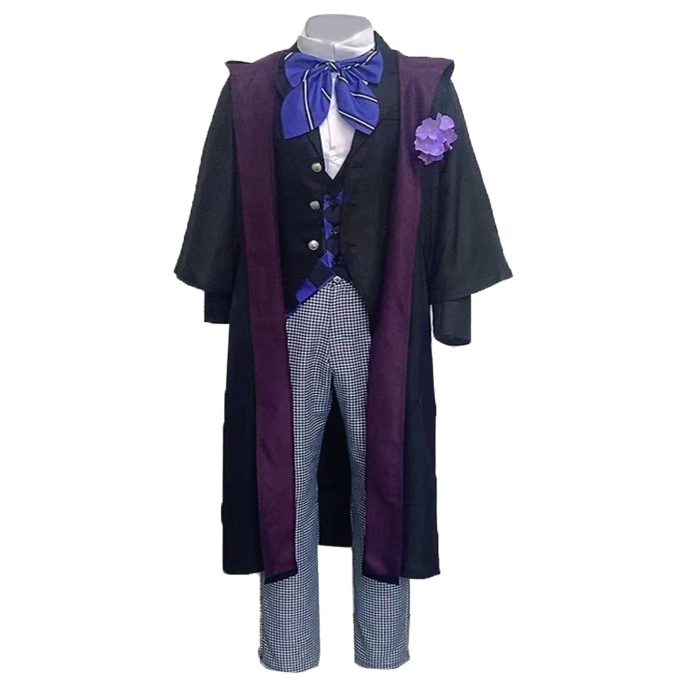 Black Butler Season 4 Public School Arc Violet Gregory School Uniform Suit Cosplay Costume Halloween Carnival Outfit
