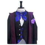Black Butler Season 4 Public School Arc Violet Gregory School Uniform Suit Cosplay Costume Halloween Carnival Outfit