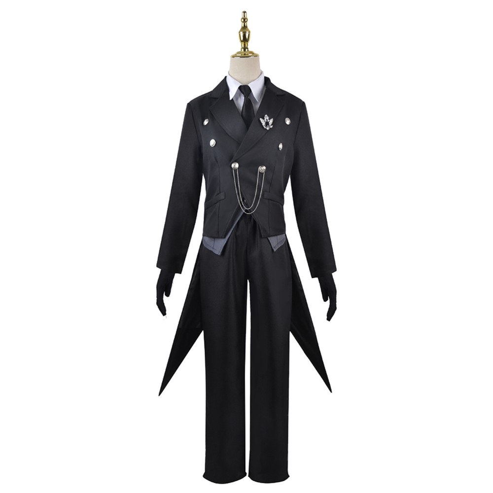 Black Butler Season 4: Public School Arc Sebastian Michaelis Sebas Suit Cosplay Costume Halloween Carnival Outfit
