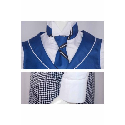 Black Butler Season 4: Public School Arc Lawrence Bluewer Black Uniform Cosplay Costume Halloween Carnival Outfit