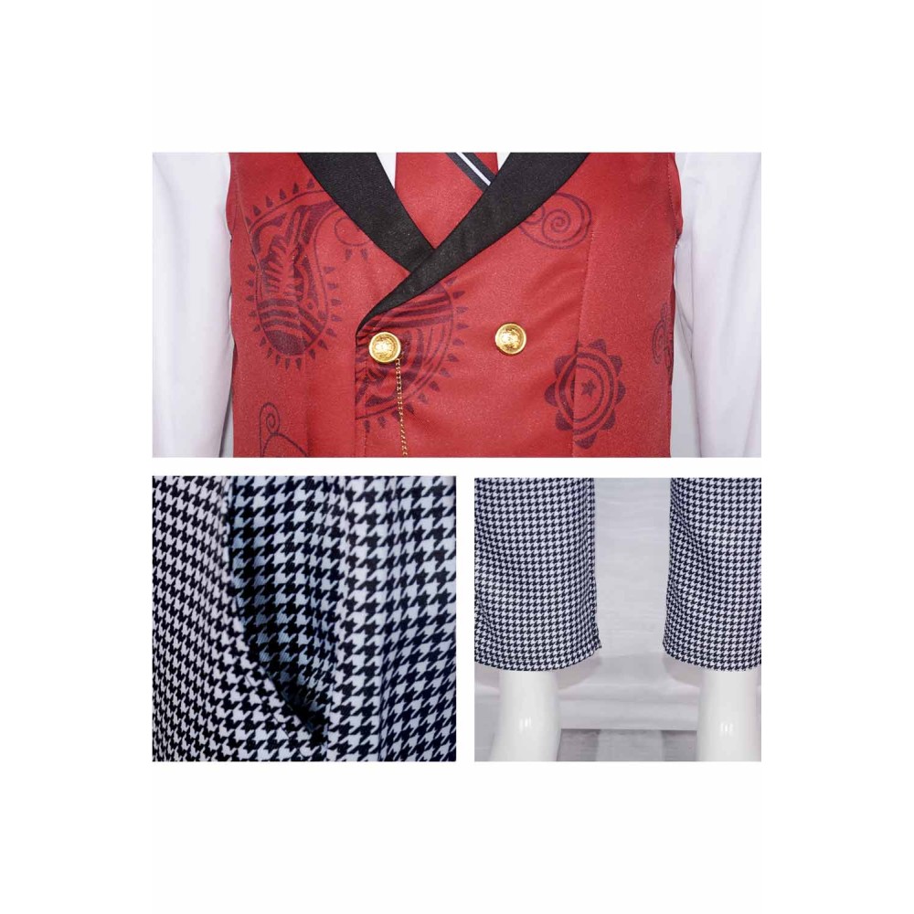 Black Butler Season 4: Public School Arc Edgar Redmond Black Uniform Cosplay Costume Halloween Carnival Outfit
