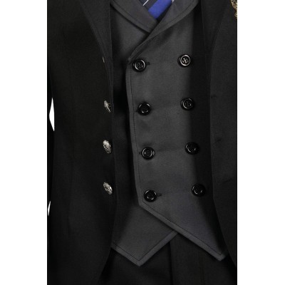 Black Butler Season 4: Public School Arc Ciel Phantomhive Suit Cosplay Costume Halloween Carnival Outfit