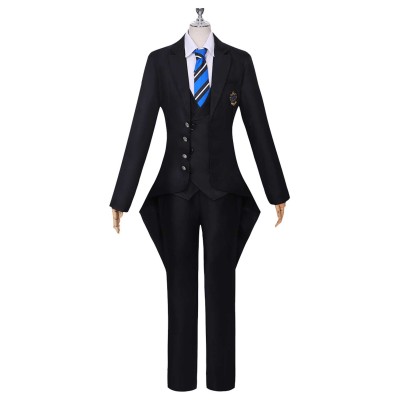 Black Butler: Public School Arc(2024) Ciel Phantomhive Black Uniform Suit Cosplay Costume Halloween Carnival Outfit