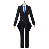 Black Butler: Public School Arc(2024) Ciel Phantomhive Black Uniform Suit Cosplay Costume Halloween Carnival Outfit