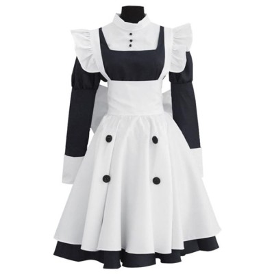 Black Butler Mey Rin Maid Dress Suit Cosplay Costume Halloween Carnival Outfit