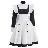 Black Butler Mey Rin Maid Dress Suit Cosplay Costume Halloween Carnival Outfit