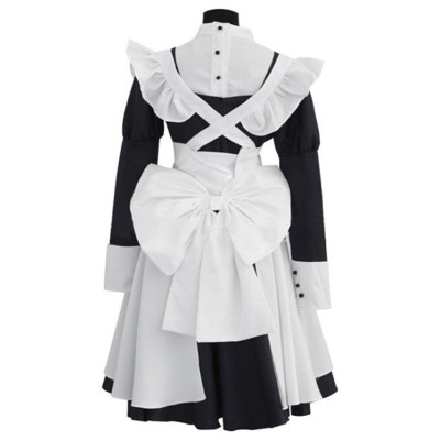 Black Butler Mey Rin Maid Dress Suit Cosplay Costume Halloween Carnival Outfit