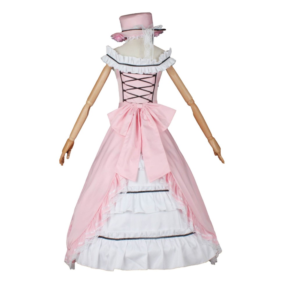 Black Butler Ciel Phantomhive Smile Robin Dress Femboy Clothing Suit Cosplay Costume Halloween Carnival Outfit