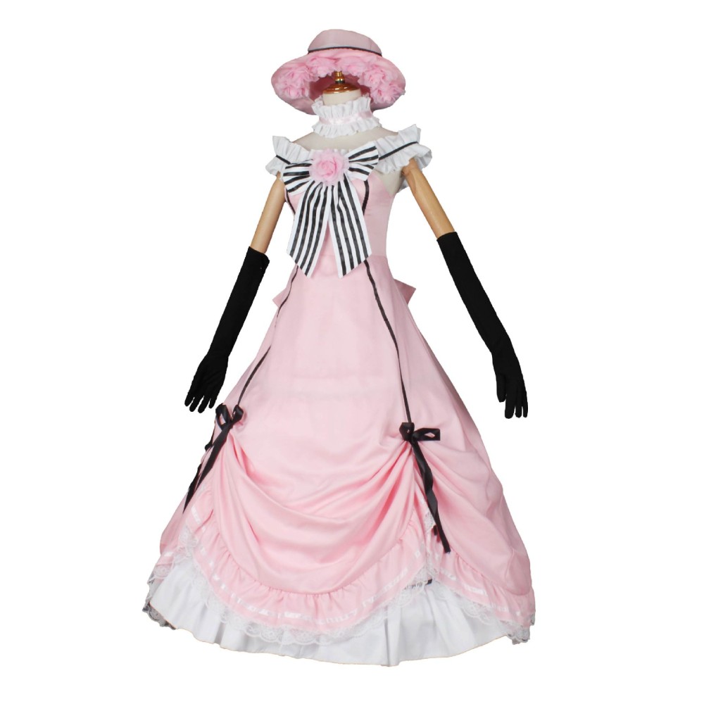 Black Butler Ciel Phantomhive Smile Robin Dress Femboy Clothing Suit Cosplay Costume Halloween Carnival Outfit