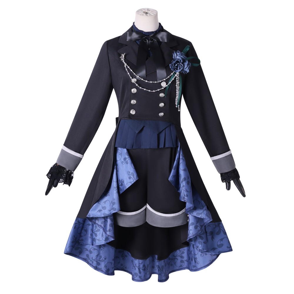 Black Butler Ciel Phantomhive Black Cosplay Costume Halloween Carnival Outfit