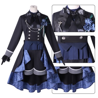 Black Butler Ciel Phantomhive Black Cosplay Costume Halloween Carnival Outfit