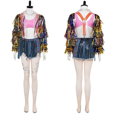Birds of Prey (And the Fantabulous Emancipation of One Harley Quinn) Cheerleader Cosplay Costume Halloween Carnival Outfit