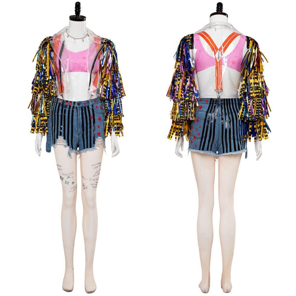 Birds of Prey (And the Fantabulous Emancipation of One Harley Quinn) Cheerleader Cosplay Costume Halloween Carnival Outfit