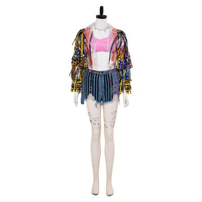 Birds of Prey (And the Fantabulous Emancipation of One Harley Quinn) Cheerleader Cosplay Costume Halloween Carnival Outfit