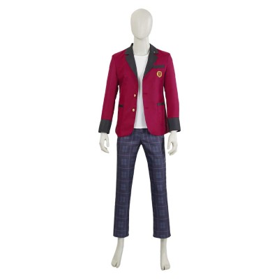 Bet (2025) Men Red School Uniform Cosplay Costume Halloween Carnival Outfit