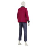 Bet (2025) Men Red School Uniform Cosplay Costume Halloween Carnival Outfit