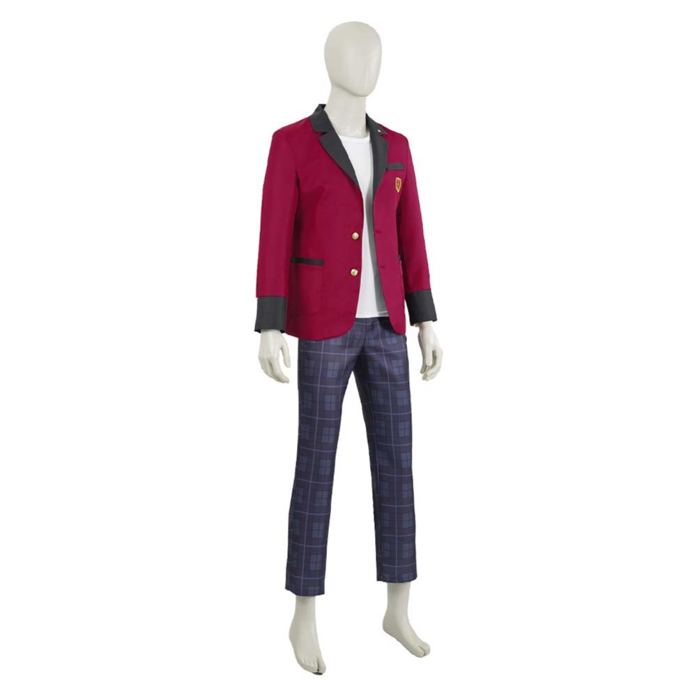 Bet (2025) Men Red School Uniform Cosplay Costume Halloween Carnival Outfit