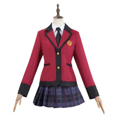 Bet (2025) Jabami Yumeko Women Red School Uniform Cosplay Costume Halloween Carnival Outfit