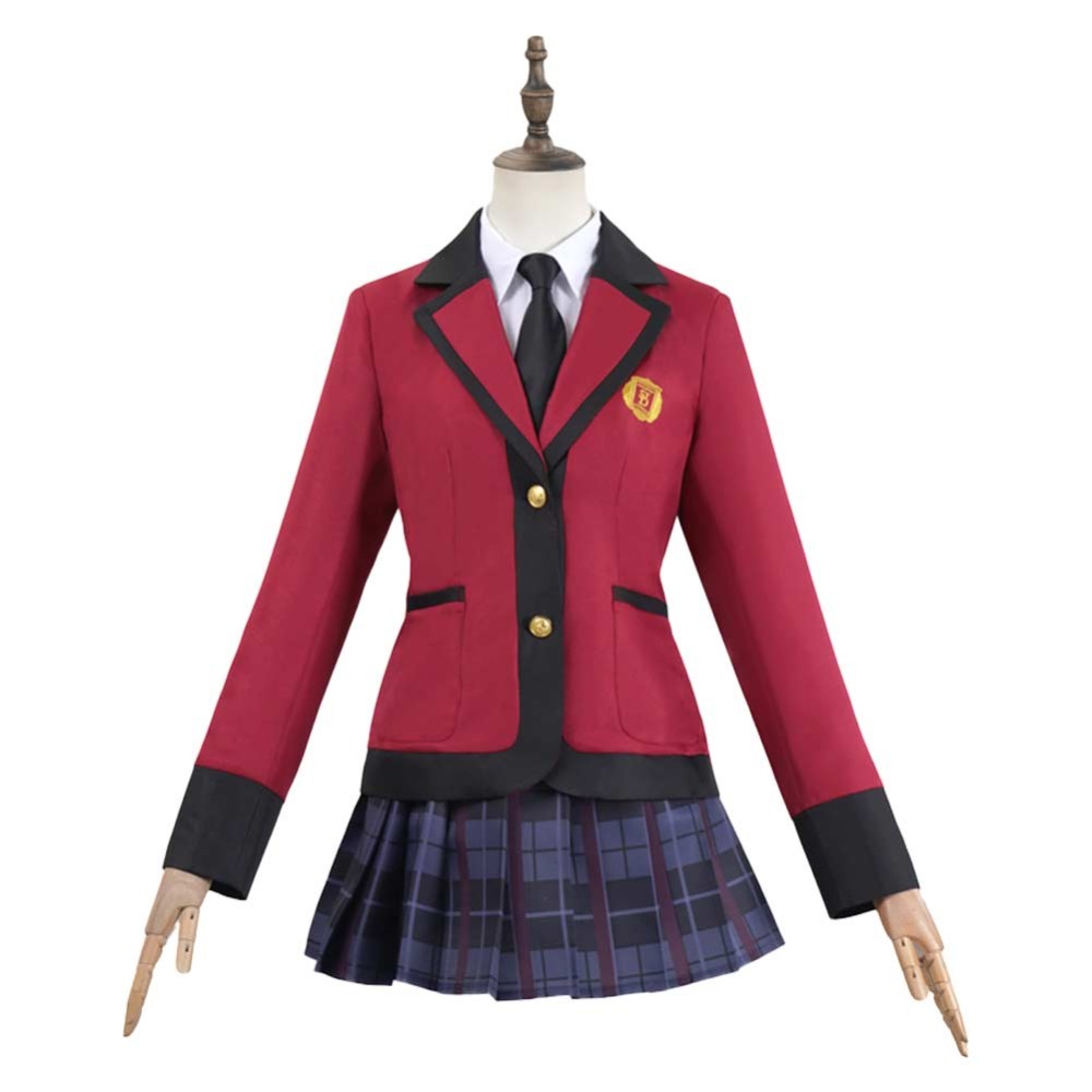 Bet (2025) Jabami Yumeko Women Red School Uniform Cosplay Costume Halloween Carnival Outfit