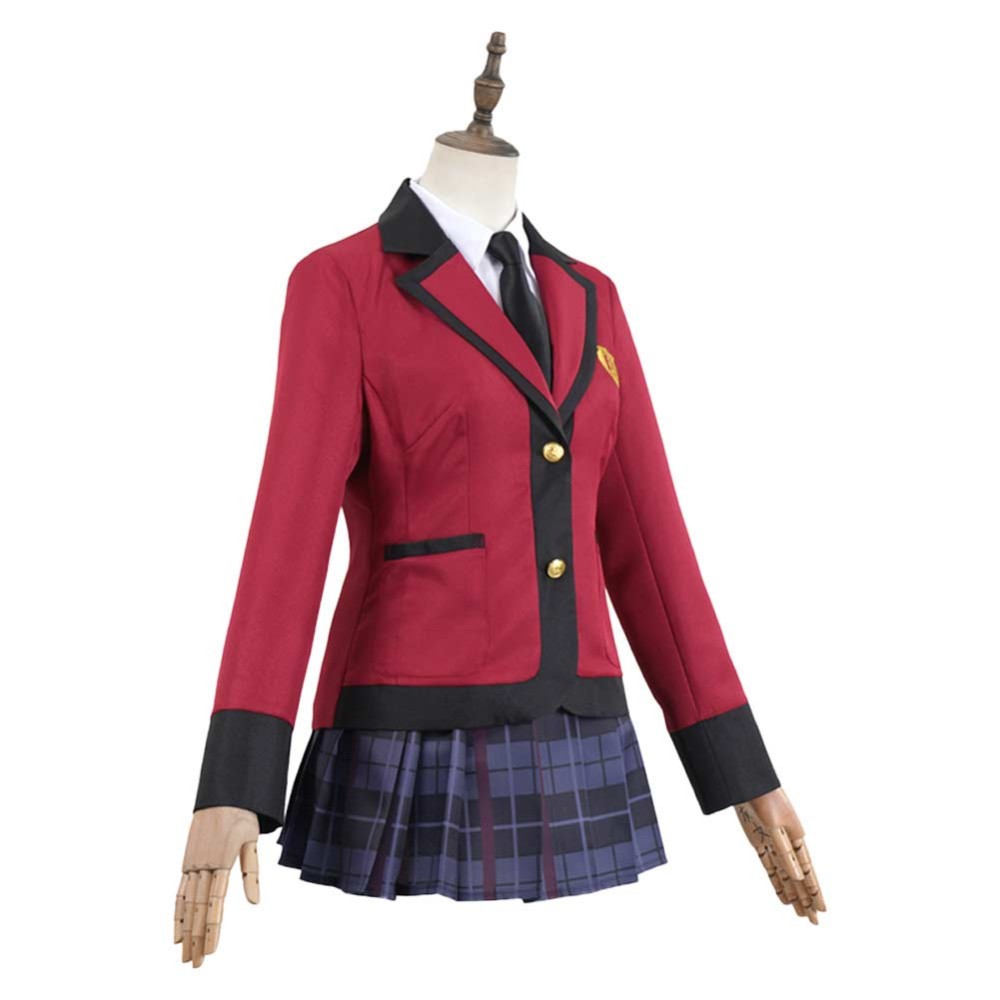 Bet (2025) Jabami Yumeko Women Red School Uniform Cosplay Costume Halloween Carnival Outfit