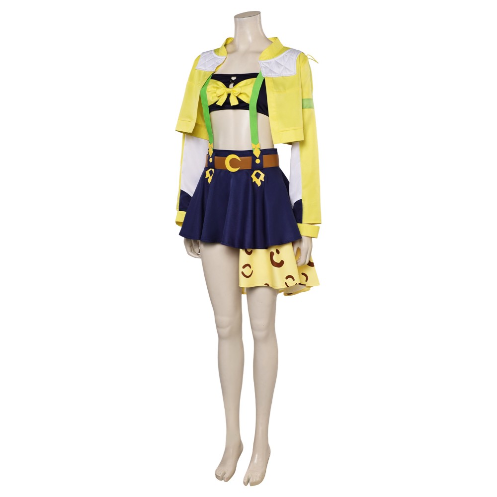 Beginning of a New Era Jungle Pocket Yellow Suit Cosplay Costume Halloween Carnival Outfit