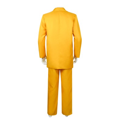 Beetlejuice Shrunken Head Bob Shrinker Yellow Suit Suit Cosplay Costume Halloween Carnival Outfit