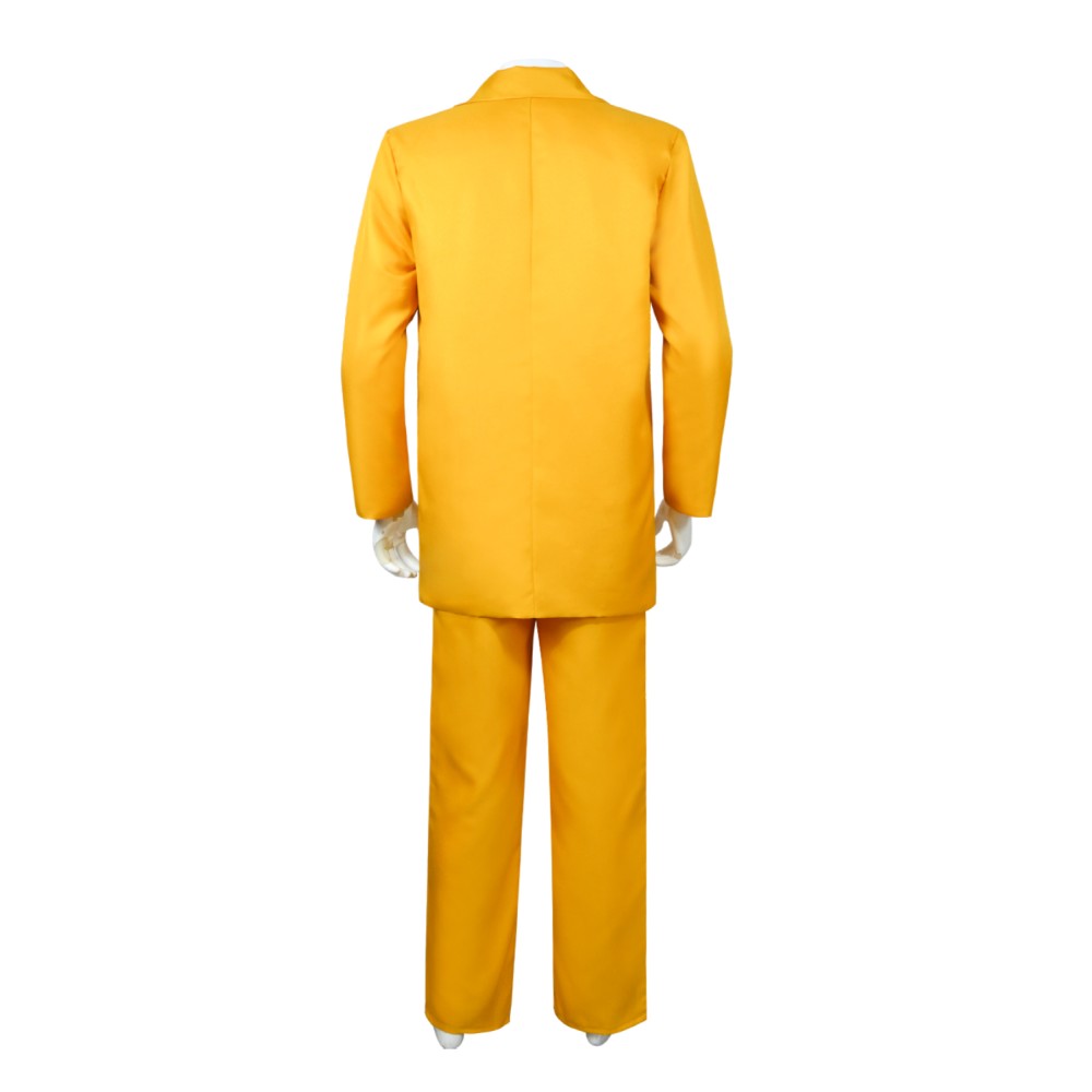 Beetlejuice Shrunken Head Bob Shrinker Yellow Suit Suit Cosplay Costume Halloween Carnival Outfit