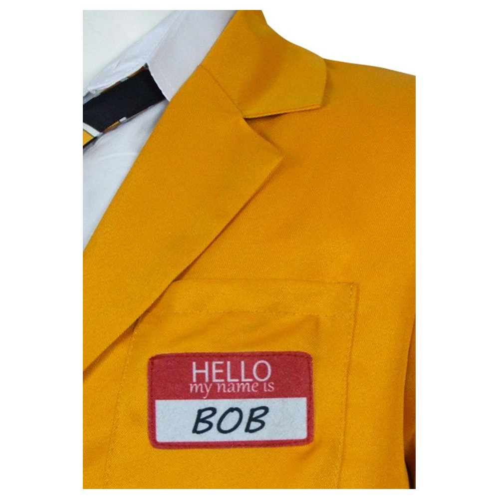Beetlejuice Shrunken Head Bob Shrinker Yellow Suit Suit Cosplay Costume Halloween Carnival Outfit