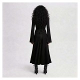 Beetlejuice Lydia Women Black Dress Cosplay Costume Halloween Carnival Outfit